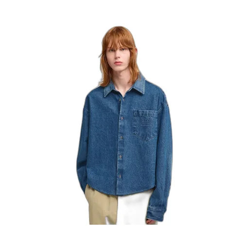 Ami Button-Up Denim Shirt