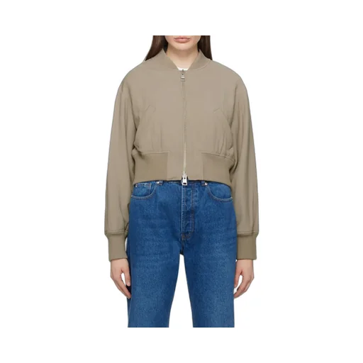 Zip-Up Padded Bomber Jacket