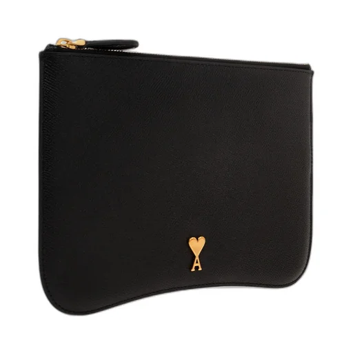 Logo Plaque Zipped Pouch