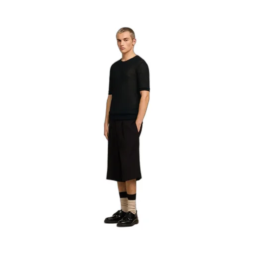 Crewneck Knitted T-Shirt
