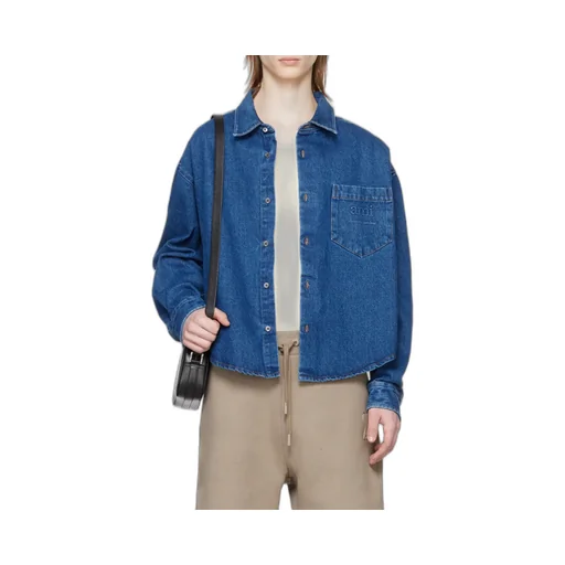 Ami Button-Up Denim Shirt