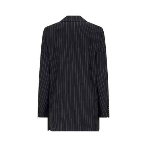 Striped Double-Breasted Blazer