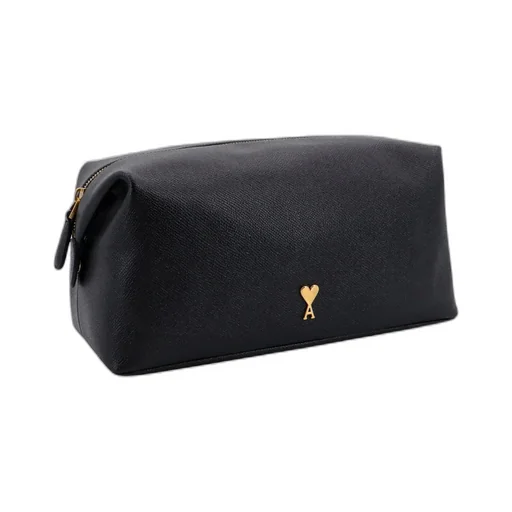 Logo Plaque Zip-Up Toilet Pouch