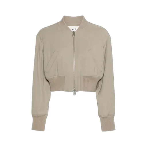 Zip-Up Padded Bomber Jacket