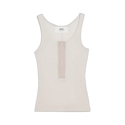 Button Detailed Tank Top
