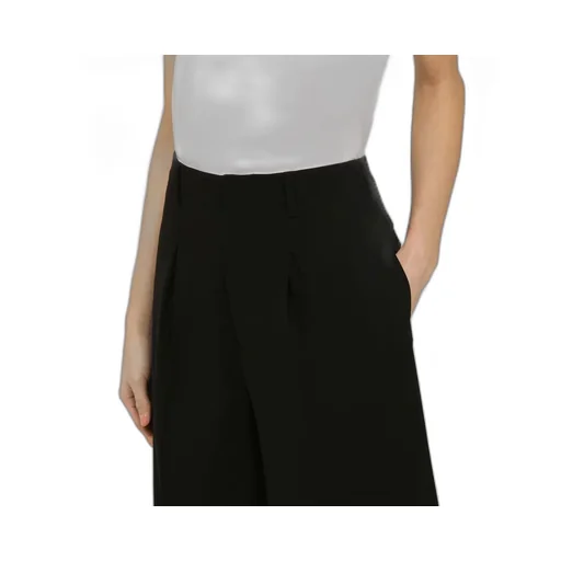 Faille High-Waist Knee-Length Shorts