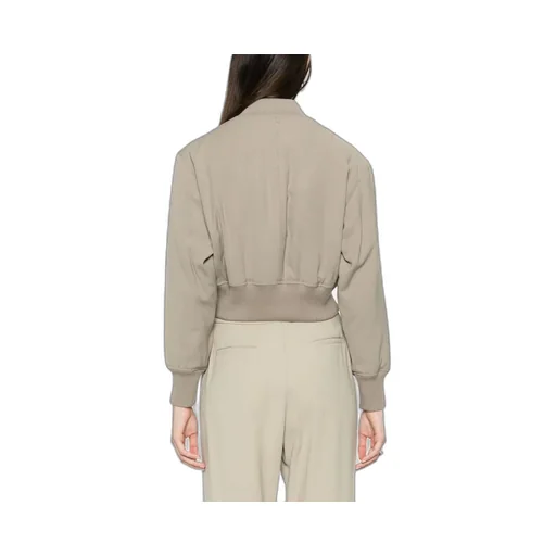 Zip-Up Padded Bomber Jacket