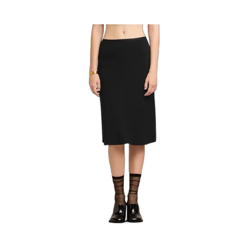 Mid Rise Pencil Midi Skirt