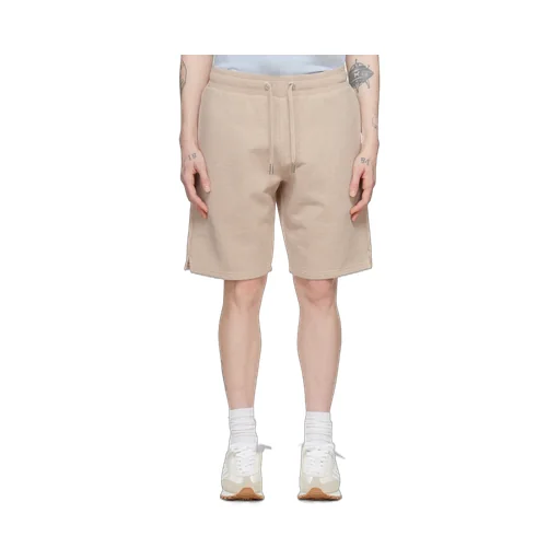 Logo Embroidered Drawstring Knitted Shorts