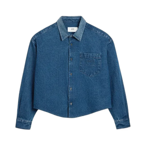Ami Button-Up Denim Shirt