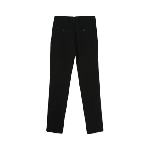 Mid-Rise Crepe Tapered-Leg Trousers