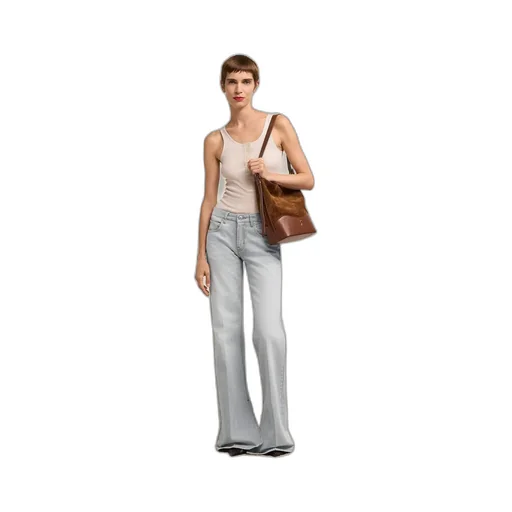 Slitted Flared Jeans
