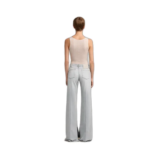 Slitted Flared Jeans