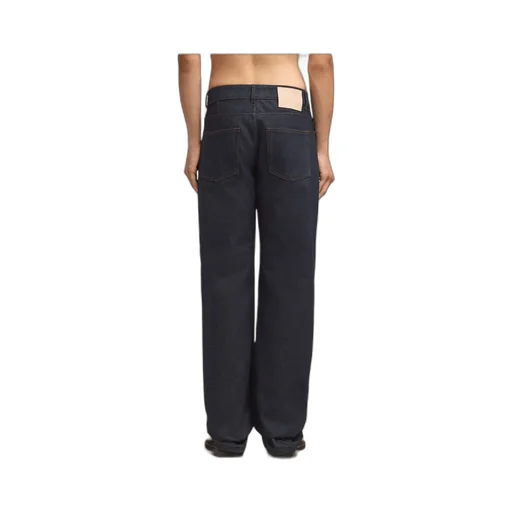 Logo Patch Straight-Leg Jeans