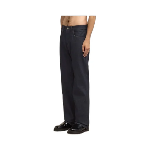 Logo Patch Straight-Leg Jeans