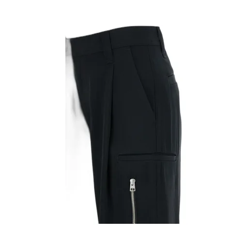 Low-Rise Straight Leg Trousers