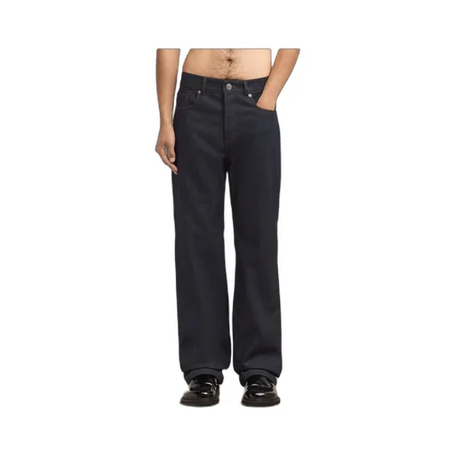 Logo Patch Straight-Leg Jeans