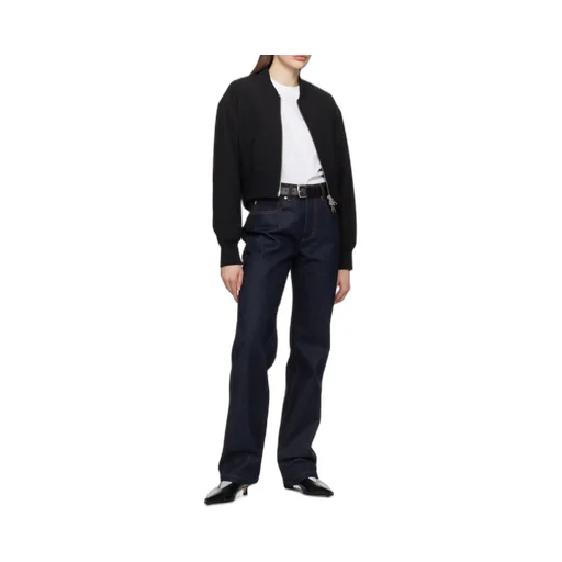 Logo Patch Straight-Leg Jeans