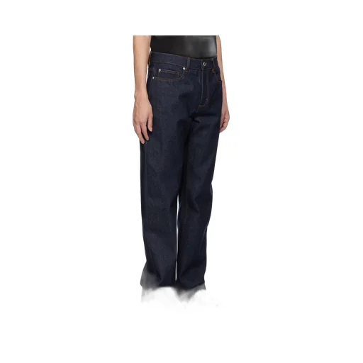 Logo Patch Straight-Leg Jeans