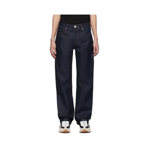 Logo Patch Straight-Leg Jeans