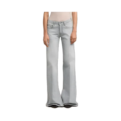 Slitted Flared Jeans