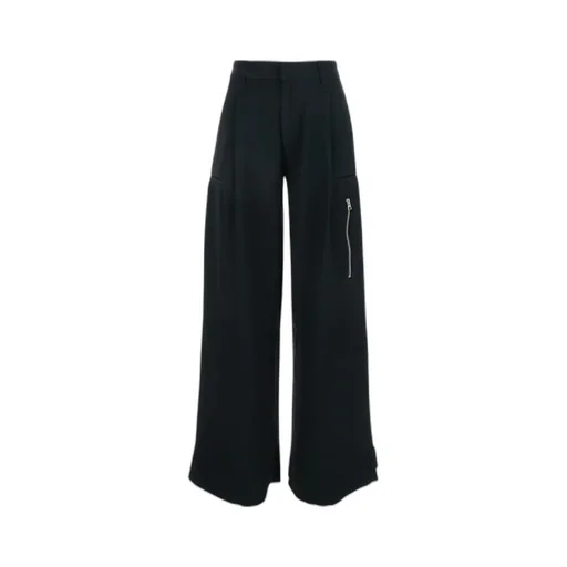 Low-Rise Straight Leg Trousers
