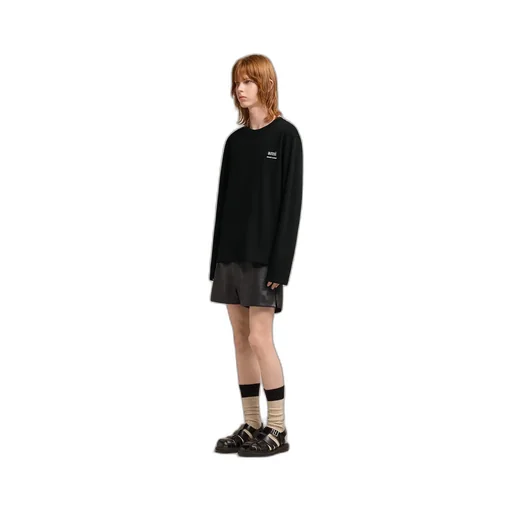Long Sleeved Crewneck T-Shirt