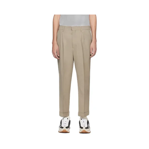Pleat Detailed Tapered Trousers