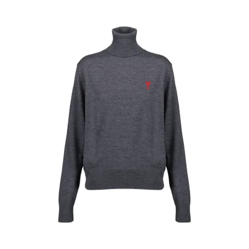 Ami De Coeur High Neck Knitted Jumper