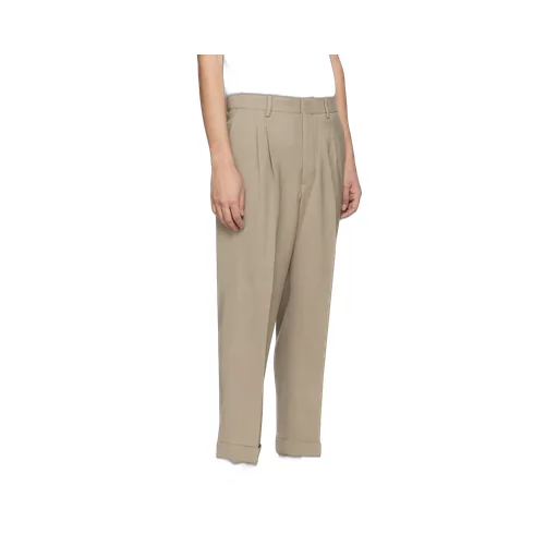 Pleat Detailed Tapered Trousers