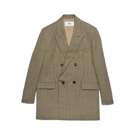 Houndstooth Double Breasted Blazer