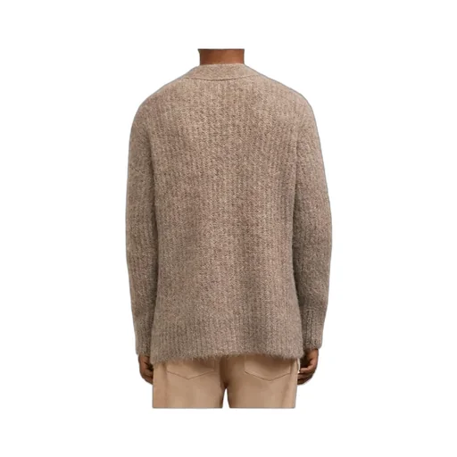 V-Neck Ribbed Cardigan
