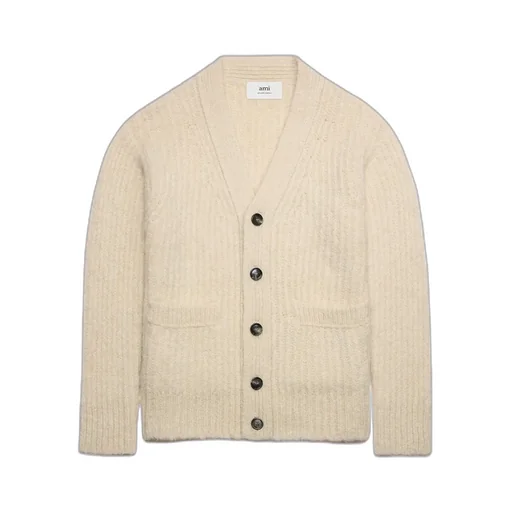 V-Neck Ribbed Cardigan