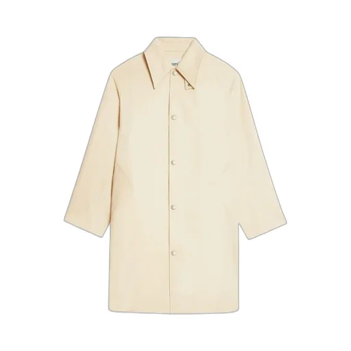 Rear Slit Long Sleeved Snapped Coat