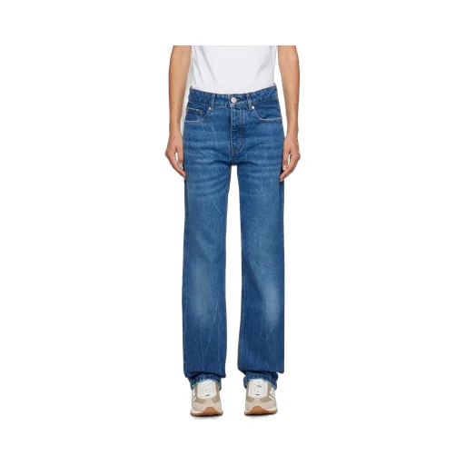 Logo Patch Used Effect Jeans
