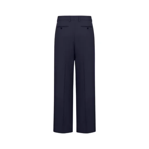 Pleat Detailed Straight-Leg Trousers