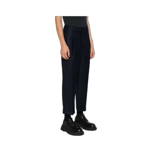 Belt-Loop Striped Casual Pants