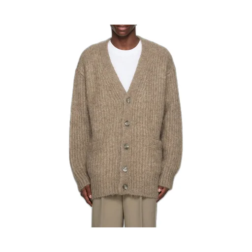 V-Neck Ribbed Cardigan