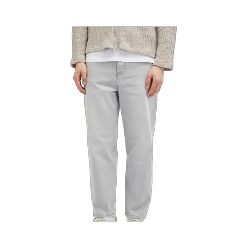 Logo Patch Straight Leg Jeans