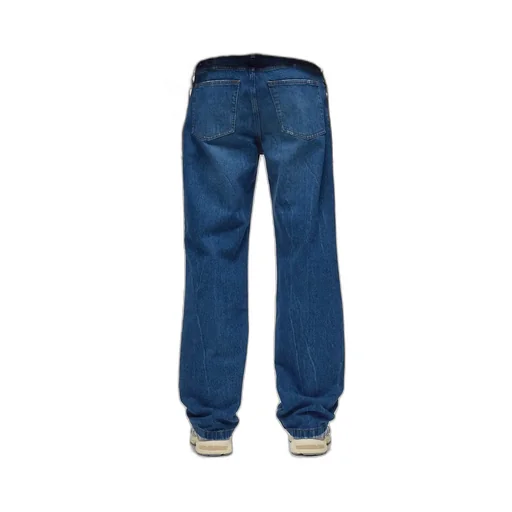 Logo Patch Used Effect Jeans
