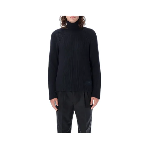 High Neck Ribbed Jumper