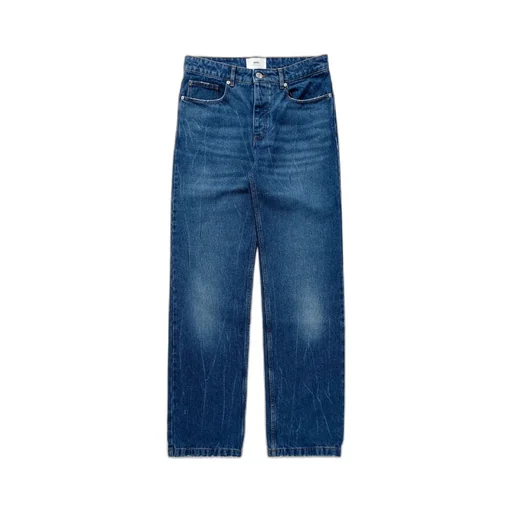 Logo Patch Used Effect Jeans