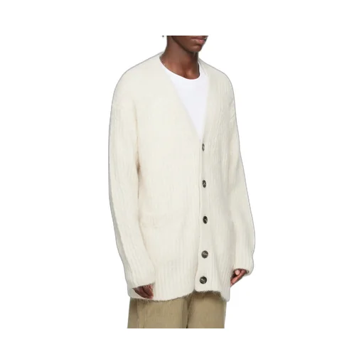 V-Neck Ribbed Cardigan