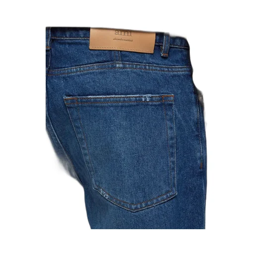 Logo Patch Used Effect Jeans