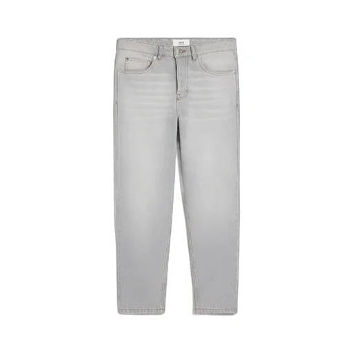 Logo Patch Straight Leg Jeans