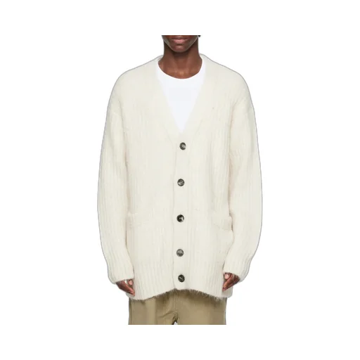 V-Neck Ribbed Cardigan