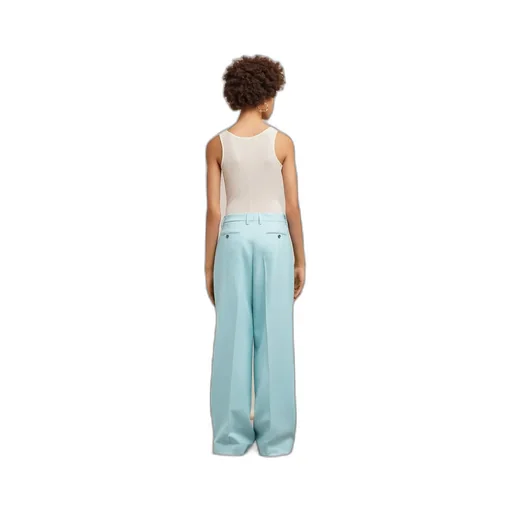 Straight-Leg Tailored Trousers