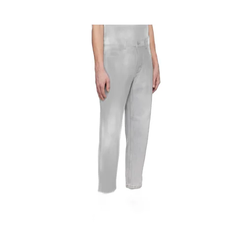 Logo Patch Straight Leg Jeans