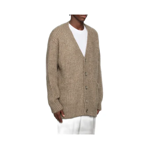 V-Neck Ribbed Cardigan