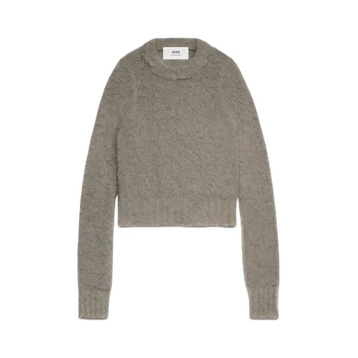 Brushed Crewneck Knitted Jumper